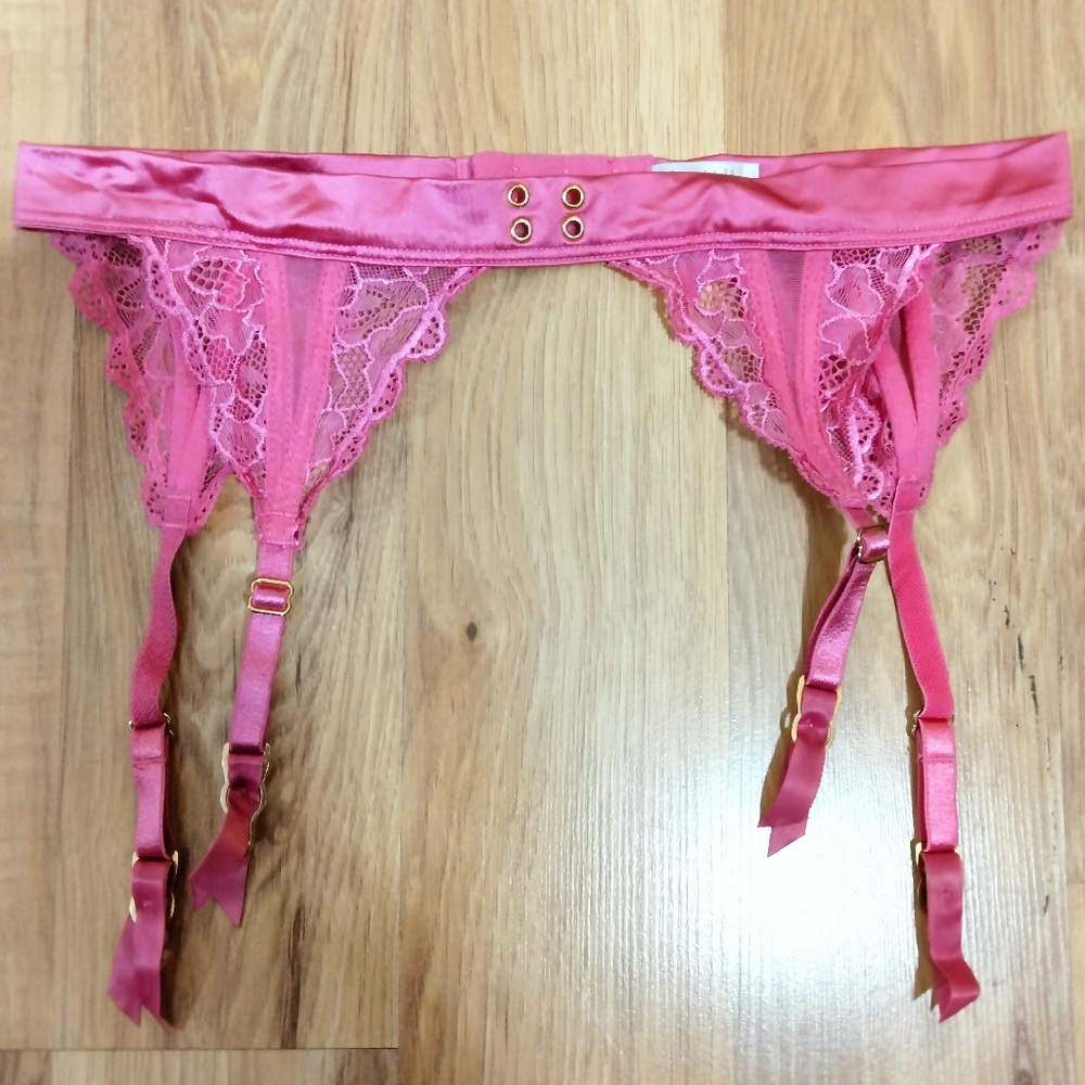 Victoria's Secret Hot Pink Garter Belt